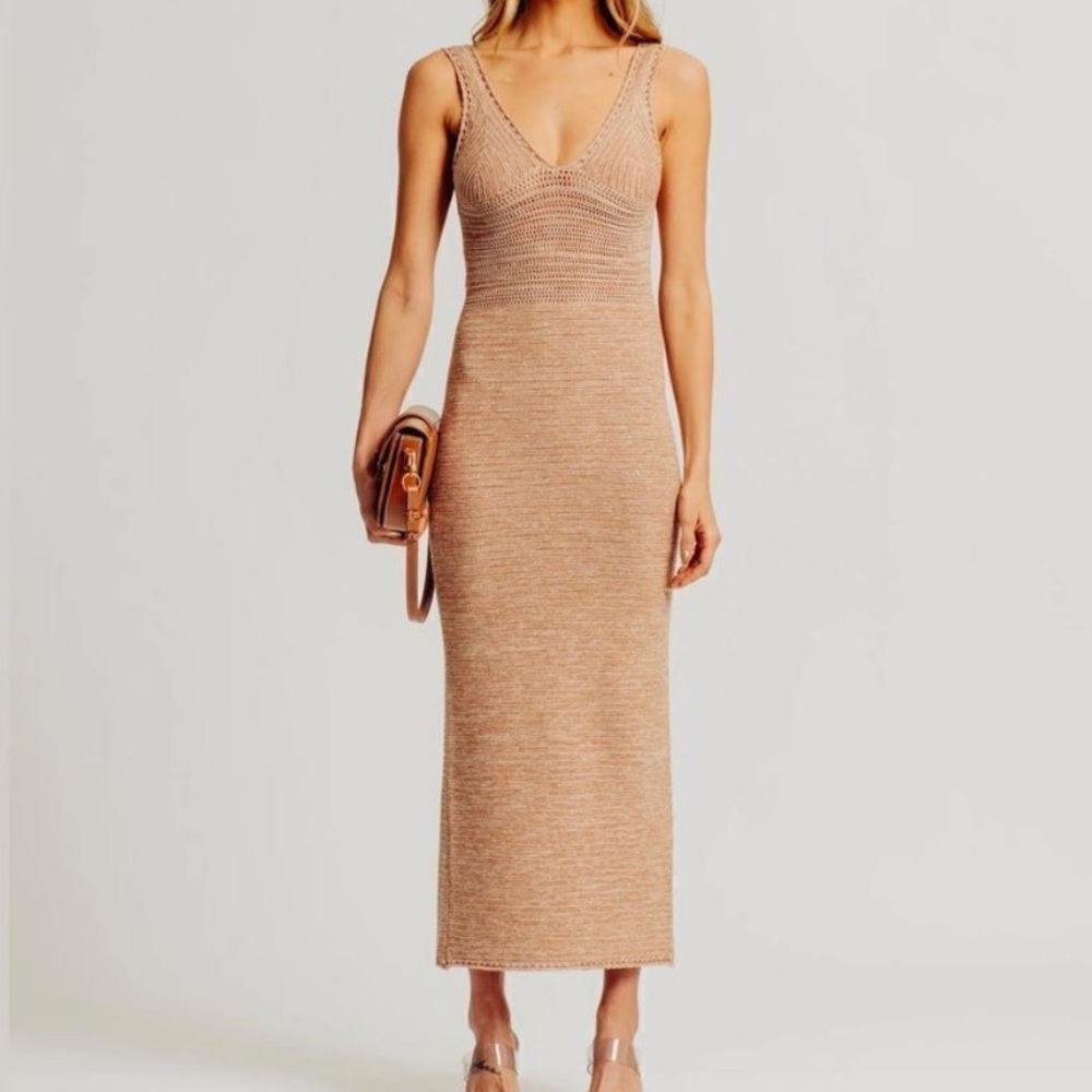 Ronny Kobo Darcy Madi Open-Back Knit Maxi Dress